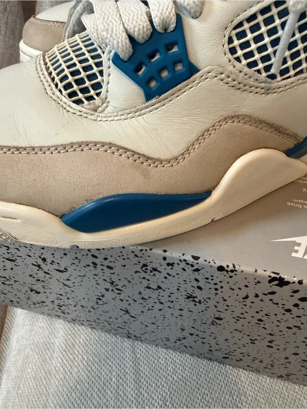 Air Jordan 4 retro military blue.